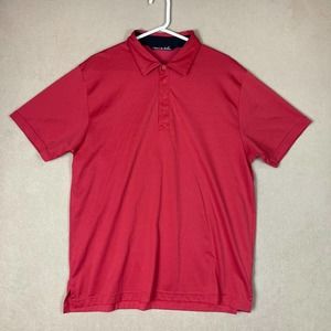Travis Mathew Polo Shirt Adult Extra Large Red Short‎ Sleeve Golf Rugby Mens